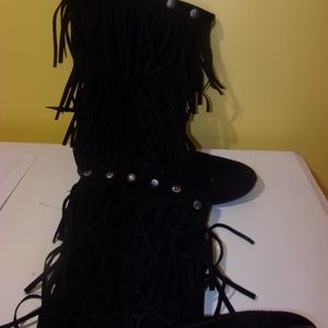 black boots